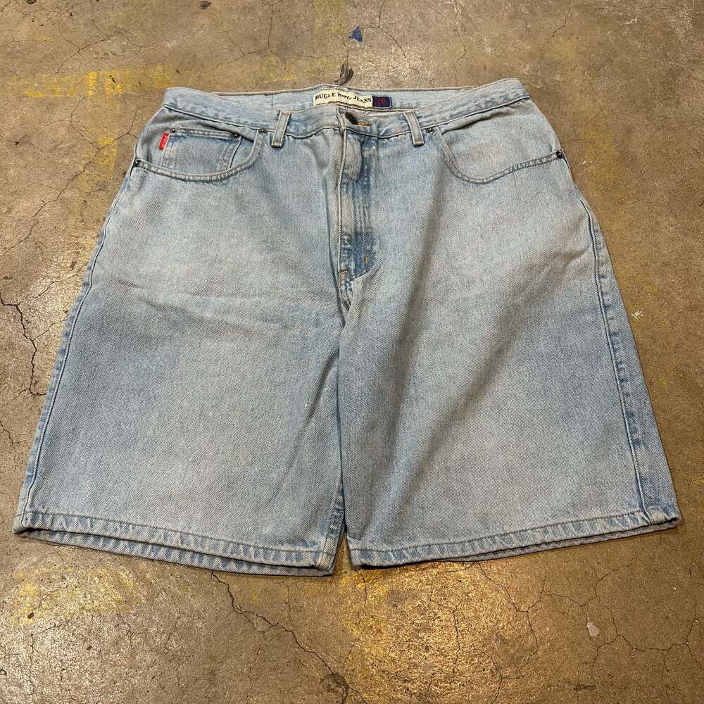 Vintage Bugle Boy Jeans 750 Light Wash Baggy Denim Shorts
